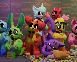 Stylized Smiling Critters Avatars for VRChat! PC/QUEST COMPATIBLE (8 avatars in one pack yay) Poppy Playtime Chapter 3