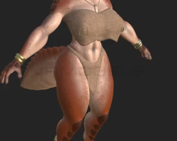brown Kroxigor Texture