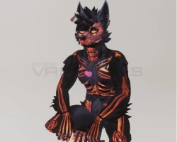 Foxipaw Archer Canine - Skeleton Emmission Map