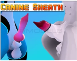 WuffBits - Anatomically Correct Male Canine Penis, Sheath and Anus