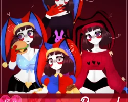 ♡ Stylized Pomni! Scratch models, PC/Quest ♡