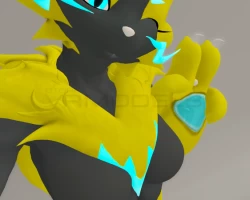Zeraora VRChat Avatar (Warfaremachine Port