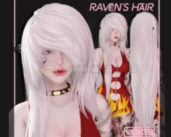 Raven's Emo Hair for VRChat