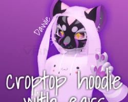 Croptop Hoodie with Ears for Mayu!