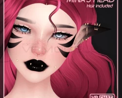 Mina's Head for VRChat [UE VRCFT]