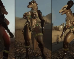 Deathclaw Kroxigor Retexture + Skull Mask