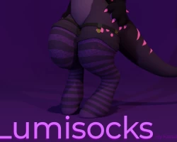 Lumistera thigh high socks & garters