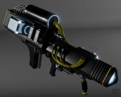 Literal quasar cannon