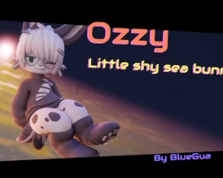 [BlueGuaShop] -3D Model-Ozzy-Little shy sea bunny~