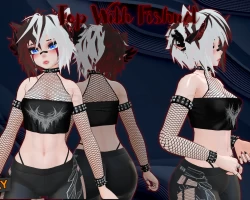 Grunge Top with Fishnet God Mag/Rev/Run DLC(Oneclick)