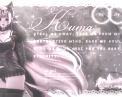 ꒰୨୧꒱ Kuma 子猫