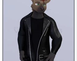 JoGo Classic Leather Jacket for Yena Avatar