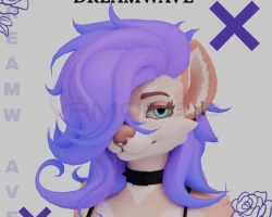 VRChat DreamWave hair ✖️