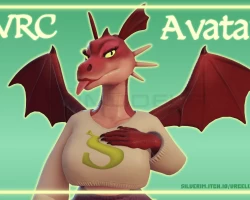 Shrek dragon VRC avatar
