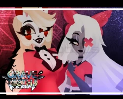 Chaggie (Charlie & Vaggie From Hazbin Hotel)