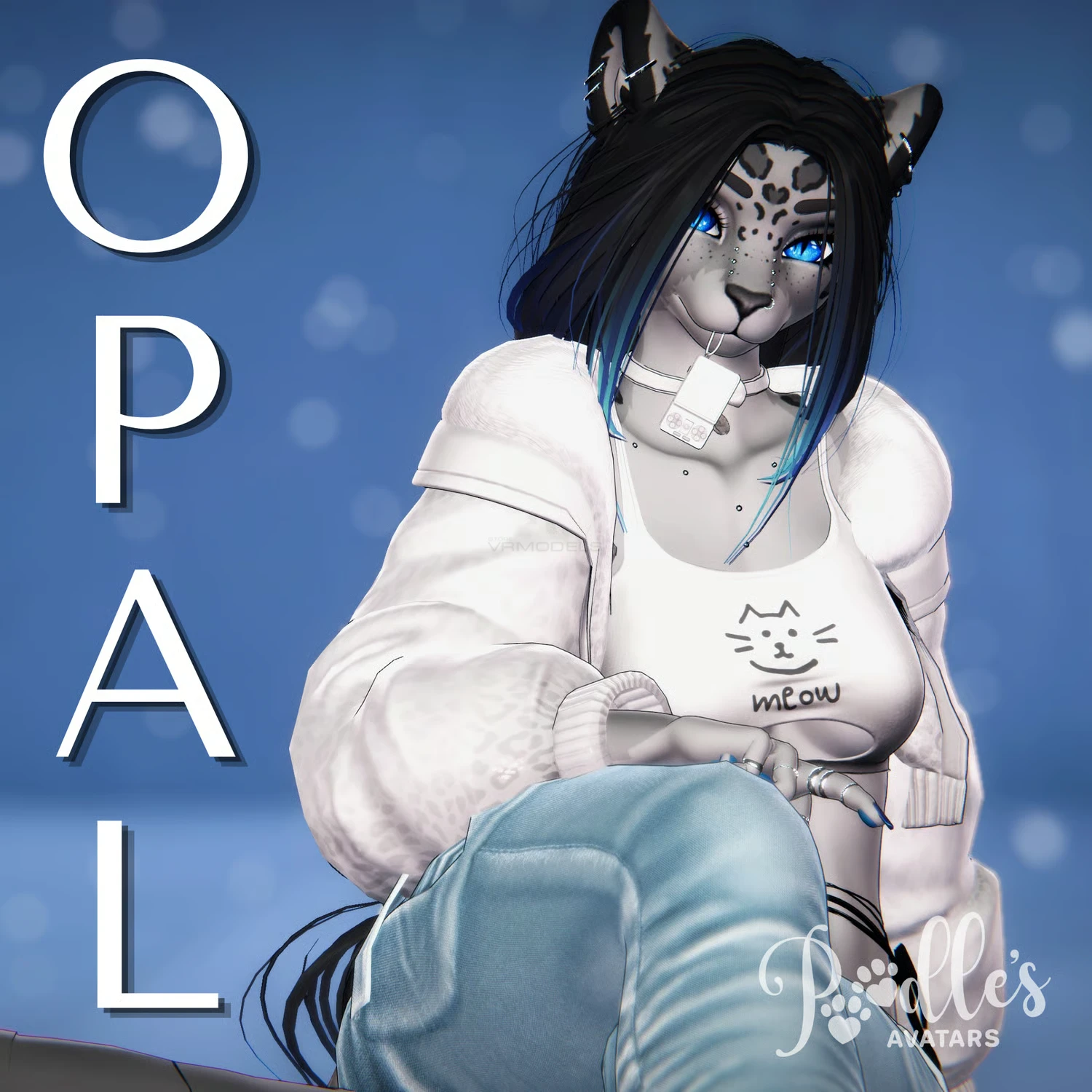 Techinical Eye Opal the Snow Leopard » VRModels - 3D Models for VR / AR and CG projects1