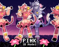 [VRC + Rig] Deltarune | Pink