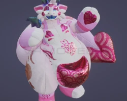 Sparkly Big Plush Dragon VRChat Furry Base!