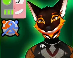 Maned Wolf Lady Furry VRChat Avatar